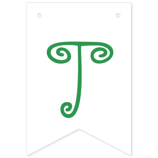 Twee erwten in een dubbele dop vlaggetjes (Eerste vlag)