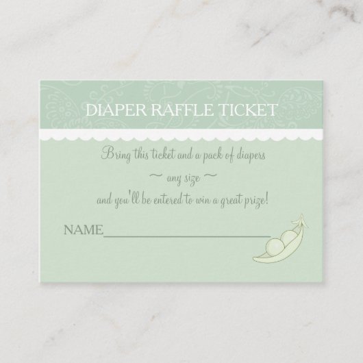 Twee erwten in een graafmachine informatiekaartje (Voorkant)