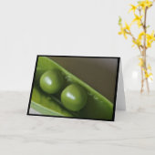 Twee Erwten in een Kaart van de Peul (Spatie) (Gele Bloem)