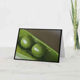 Twee Erwten in een Kaart van de Peul (Spatie)