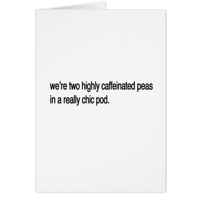 Twee erwten in een peul. (Voorkant)