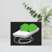 Twee erwten in een peul briefkaart (Staand voorkant)