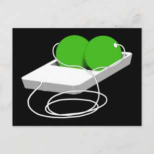 Twee erwten in een peul briefkaart