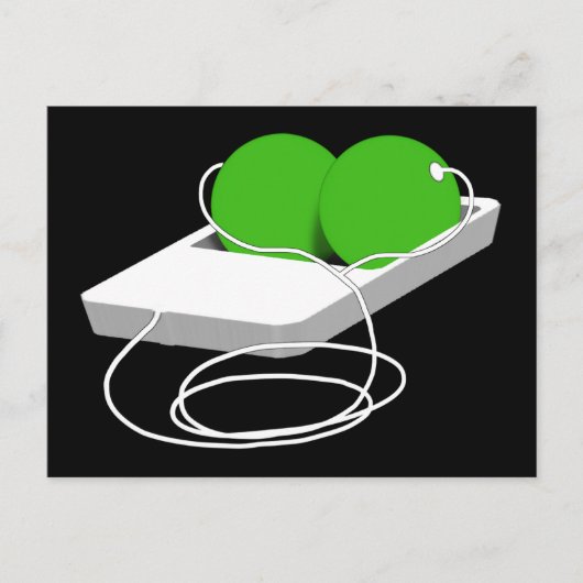 Twee erwten in een peul briefkaart (Voorkant)