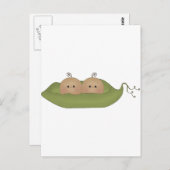 Twee erwten in een peul briefkaart (Voorkant / Achterkant)