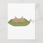 Twee erwten in een peul briefkaart (Voorkant)