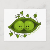 Twee erwten in een peul briefkaart (Voorkant)