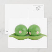 Twee erwten in een peul briefkaart (Voorkant / Achterkant)