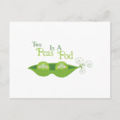 Twee erwten in een peul briefkaart (Voorkant)