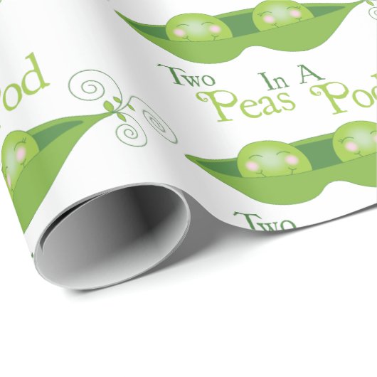 Twee erwten in een peul cadeaupapier (Rol Hoek)