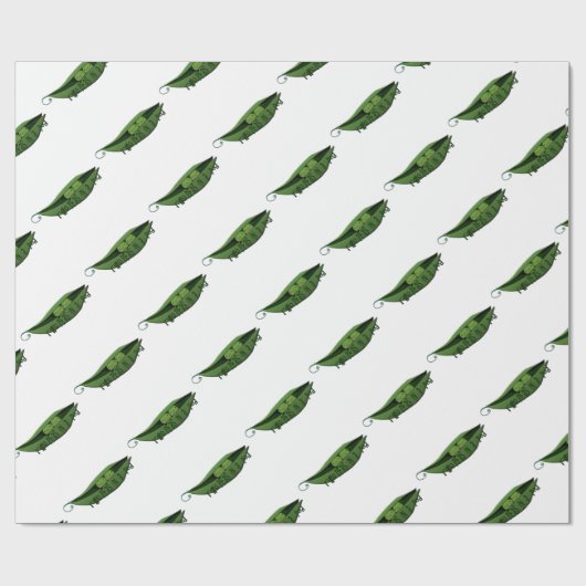 Twee erwten in een peul cadeaupapier (Vlak)