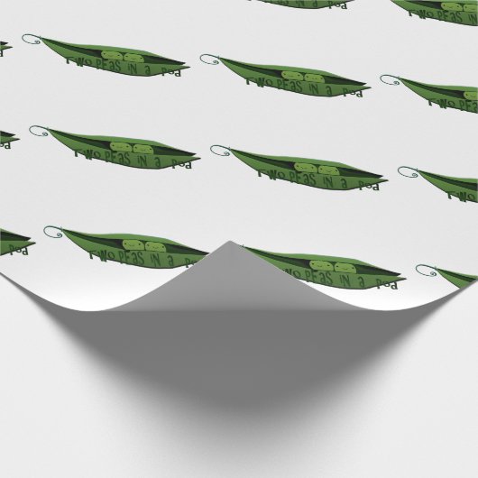 Twee erwten in een peul cadeaupapier (Hoek)