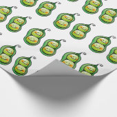Twee erwten in een peul cadeaupapier (Hoek)