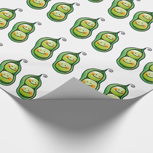 Twee erwten in een peul cadeaupapier (Hoek)