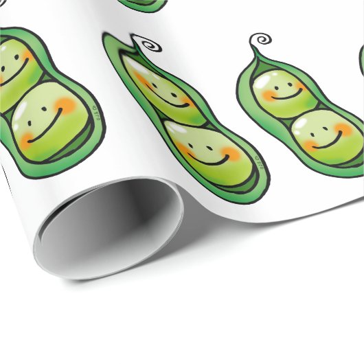 Twee erwten in een peul cadeaupapier (Rol Hoek)