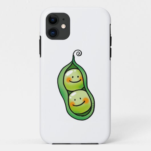 Twee erwten in een peul Case-Mate iPhone case (Achterkant)