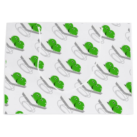 Twee erwten in een peul groot cadeauzakje (Voorkant)