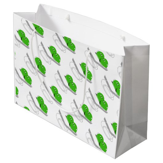 Twee erwten in een peul groot cadeauzakje (Achterkant Gekanteld)