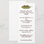 Twee erwten in een peul kaart (Voorkant / Achterkant)