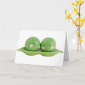 Twee Erwten in een Peul Kaart (Gele Bloem)