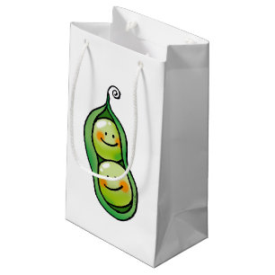 Twee erwten in een peul klein cadeauzakje
