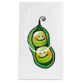 Twee erwten in een peul klein cadeauzakje (Voorkant)