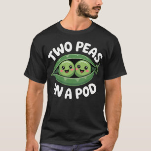 Twee Erwten In Een Peul Knuffig Grappig Kostuum T-shirt
