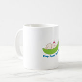 Twee erwten in een peul koffiemok (Voorkant links)