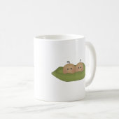 Twee erwten in een peul koffiemok (Voorkant rechts)