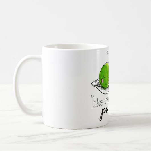 Twee erwten in een peul koffiemok (Links)