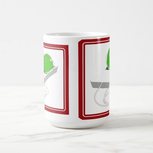 Twee erwten in een peul koffiemok (Center)