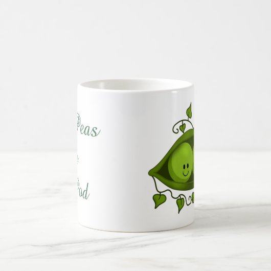 Twee erwten in een peul koffiemok (Center)