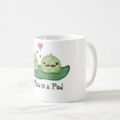 Twee erwten in een peul koffiemok (Voorkant rechts)