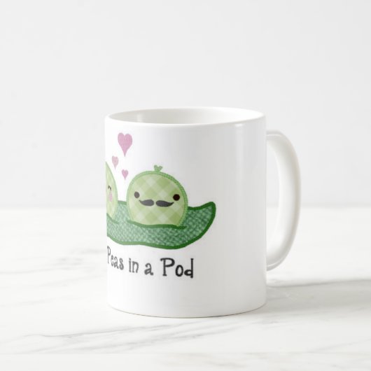 Twee erwten in een peul koffiemok (Voorkant rechts)