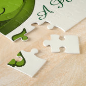 Twee erwten in een peul legpuzzel (Zijkant)