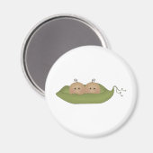 Twee erwten in een peul magneet (Voorkant / Achterkant)