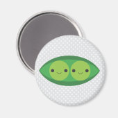 Twee erwten in een peul magneet (Voorkant / Achterkant)