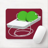 Twee erwten in een peul muismat (Met muis)