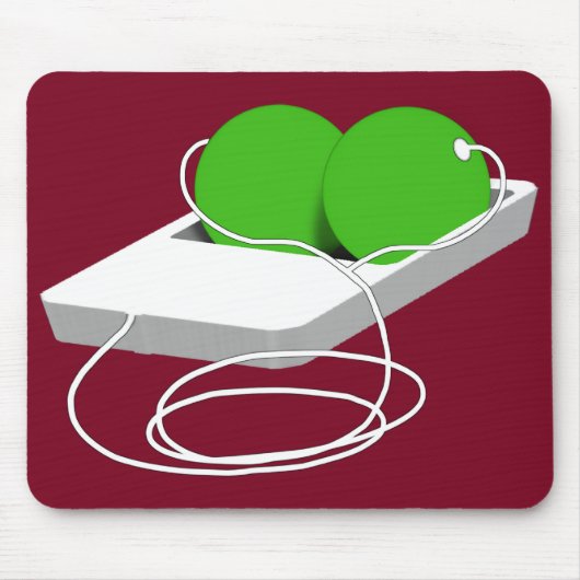 Twee erwten in een peul muismat (Voorkant)