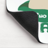 Twee erwten in een peul muismat (Hoek)