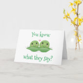 TWEE ERWTEN IN EEN PEUL...ONS OP **ONZE TROUWDA**G KAART (Gele Bloem)