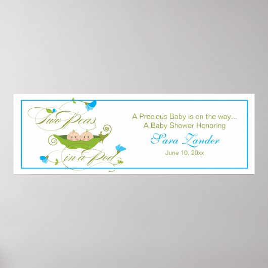 Twee erwten in een peul | Ping Banner Poster (Voorkant)