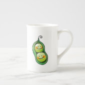 Twee erwten in een peul porselein kop (Rechts)