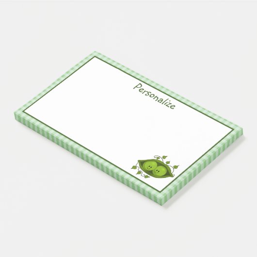 Twee erwten in een peul post-it® notes (Schuin)