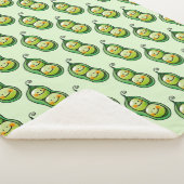 twee erwten in een peul sherpa deken (3/4)