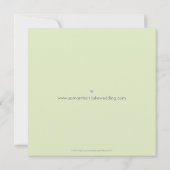 Twee erwten in een peul sparen de Datum: Crème vil Save The Date (Achterkant)