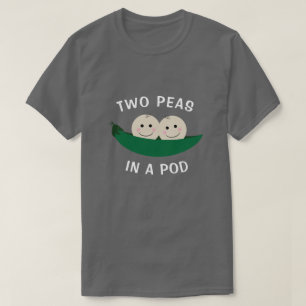 Twee erwten in een peul t-shirt