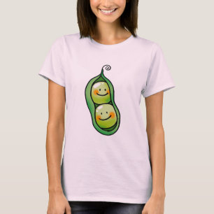 Twee erwten in een peul t-shirt