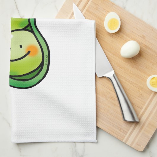 twee erwten in een peul theedoek (Quarter Fold)