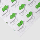 Twee erwten in een peul tissuepapier (Detail)